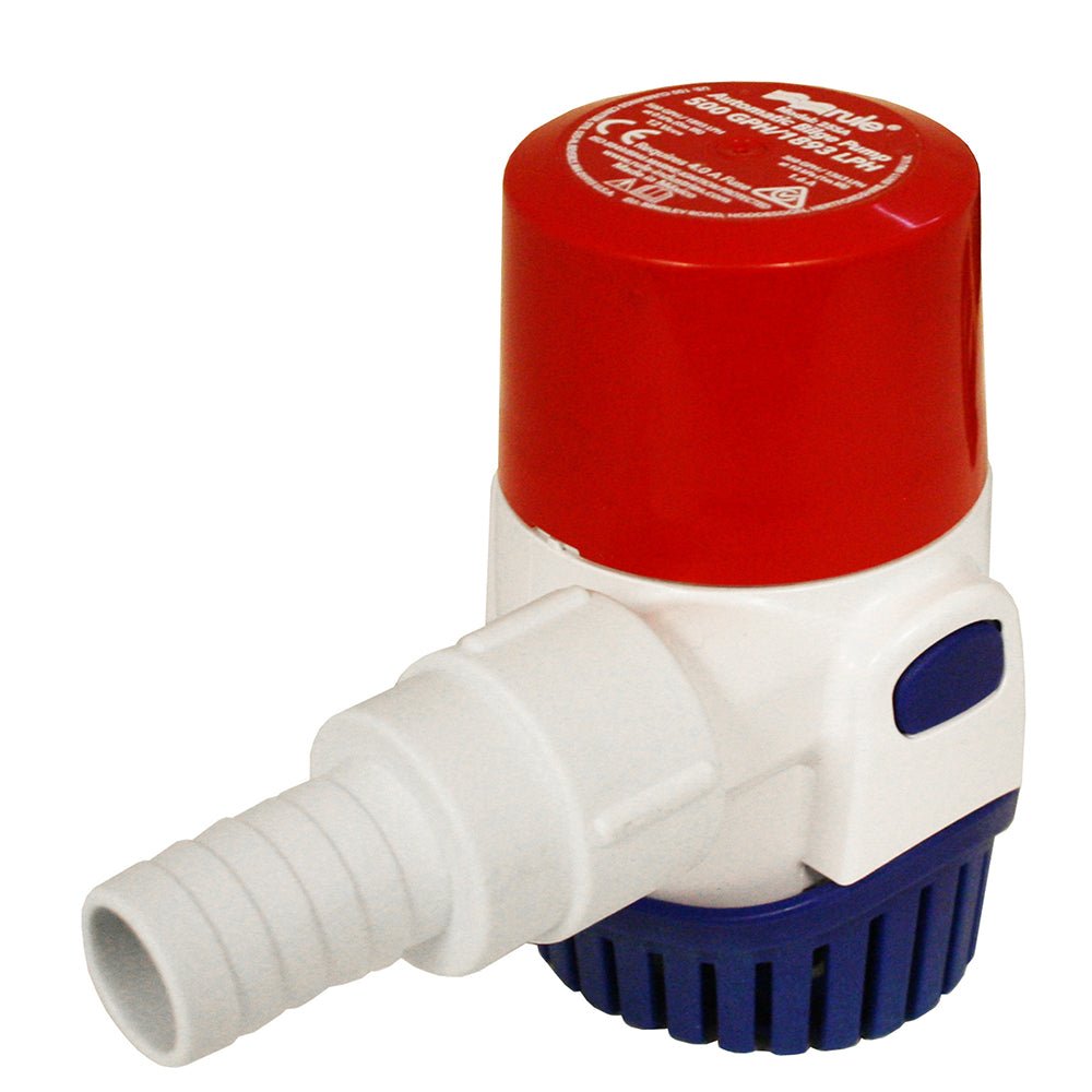 Rule 500GPH Electronic Sensing Bilge Pump - 12V [25SA] - Houseboatparts.com