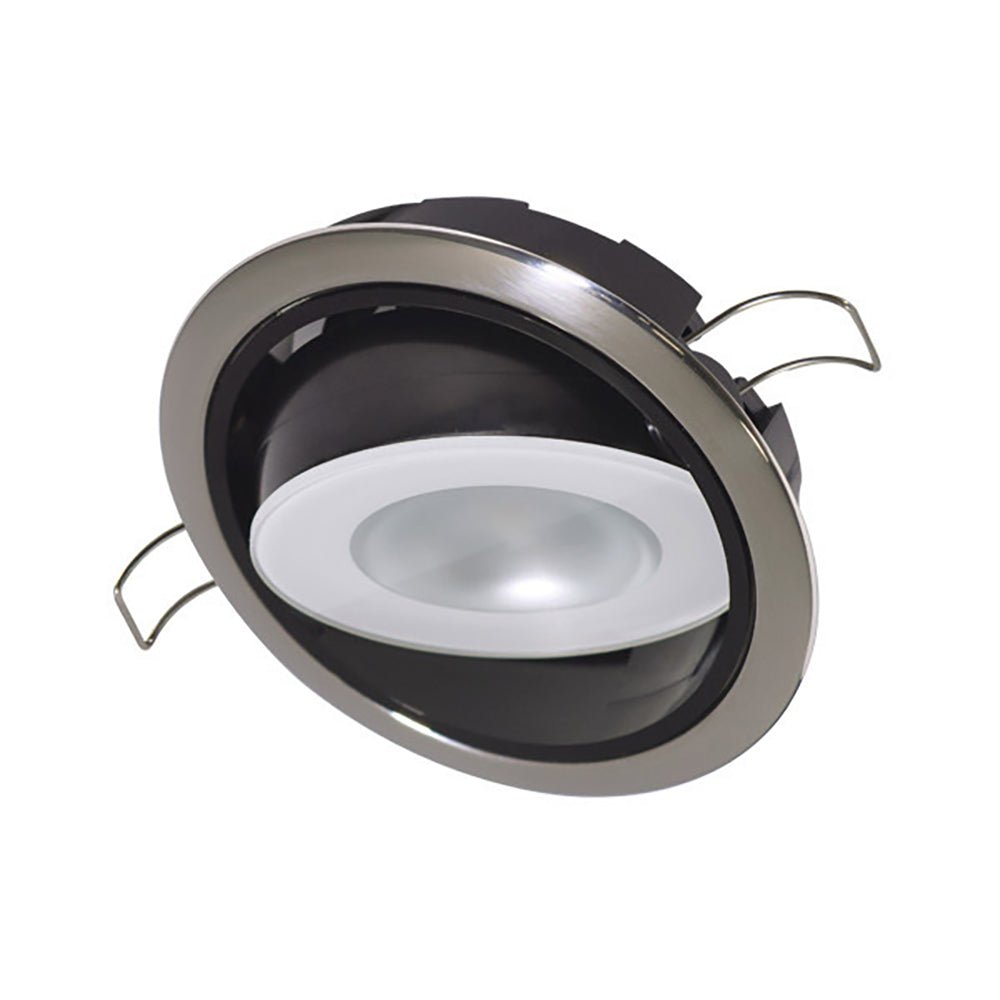 Lumitec Mirage Positionable Down Light - Spectrum RGBW Dimming - Polished Bezel [115117] - Houseboatparts.com