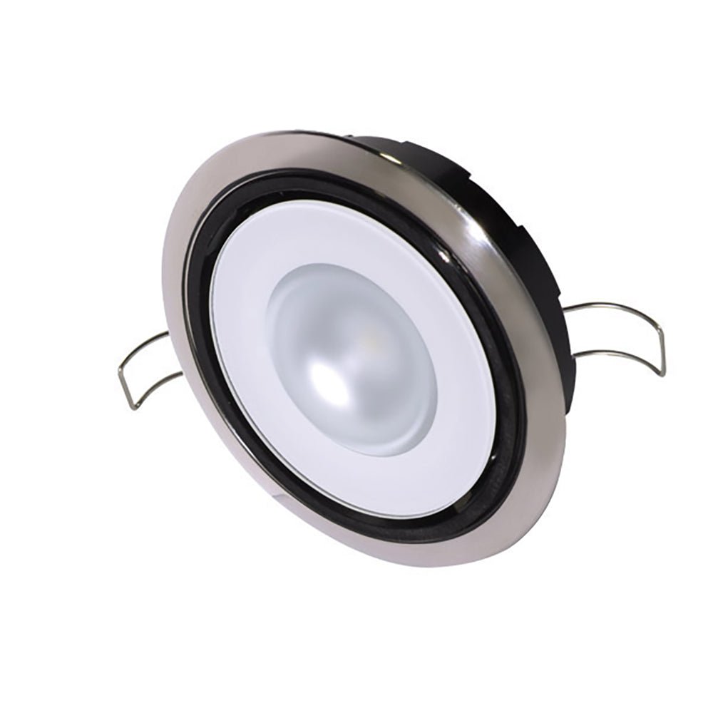 Lumitec Mirage Positionable Down Light - Spectrum RGBW Dimming - Polished Bezel [115117] - Houseboatparts.com