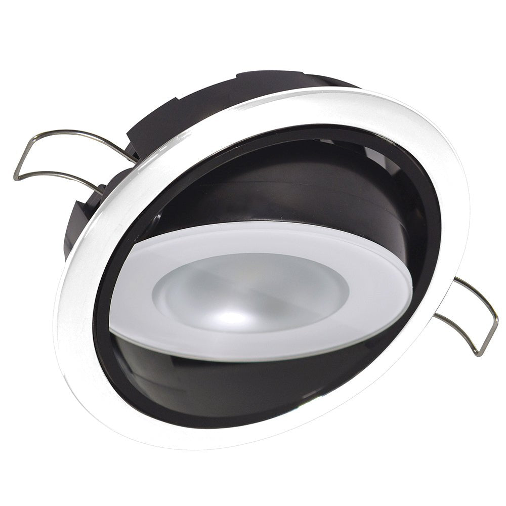 Lumitec Mirage Positionable Down Light - Spectrum RGBW Dimming - White Bezel [115127] - Houseboatparts.com