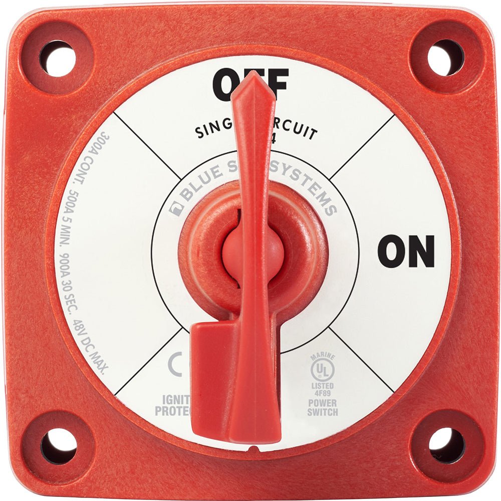 Blue Sea 6004 Single Circuit ON-OFF w/Locking Key - Red [6004] - Houseboatparts.com