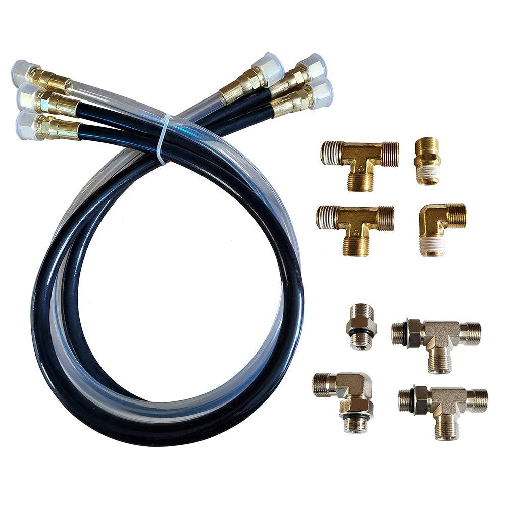 Octopus 30" Hose & Fitting Kit Including Orb & NPT Helm Fittings [OC17SUK42] - Houseboatparts.com