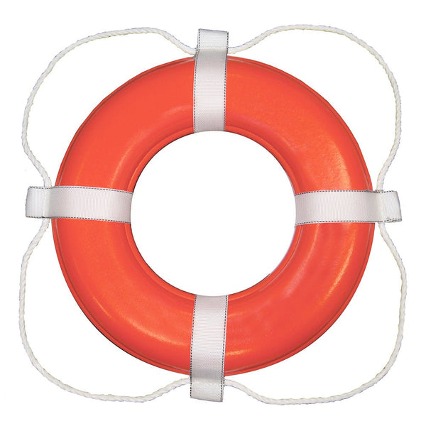 Taylor Made Foam Ring Buoy - 20" - Orange w/White Grab Line [363] - Houseboatparts.com