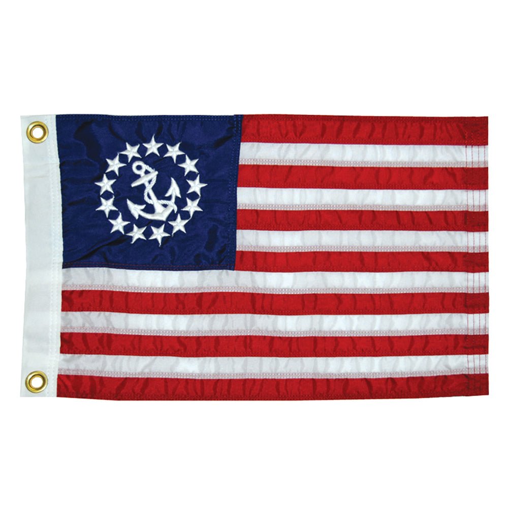 Taylor Made 12" x 18" Deluxe Sewn US Yacht Ensign Flag [8118] - Houseboatparts.com