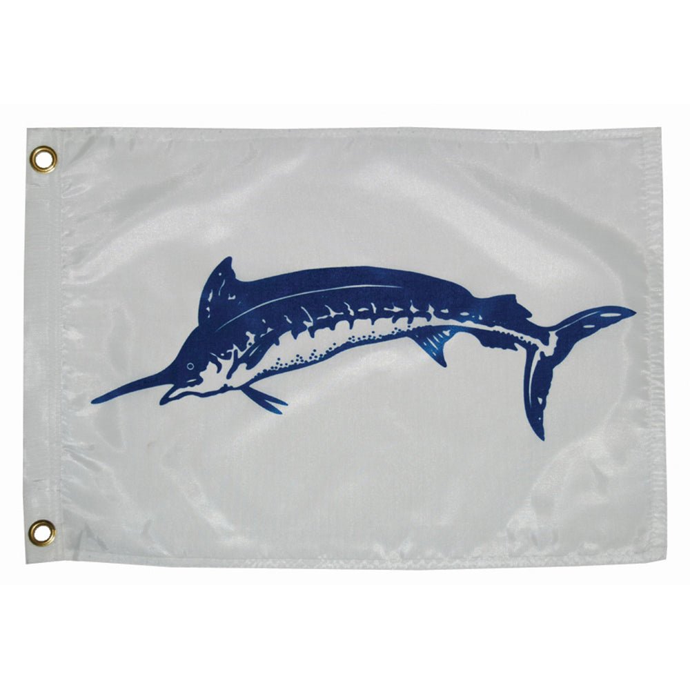 Taylor Made 12" x 18" Blue Marlin Flag [2918] - Houseboatparts.com