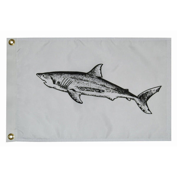 Taylor Made 12" x 18" Shark Flag [3218] - Houseboatparts.com