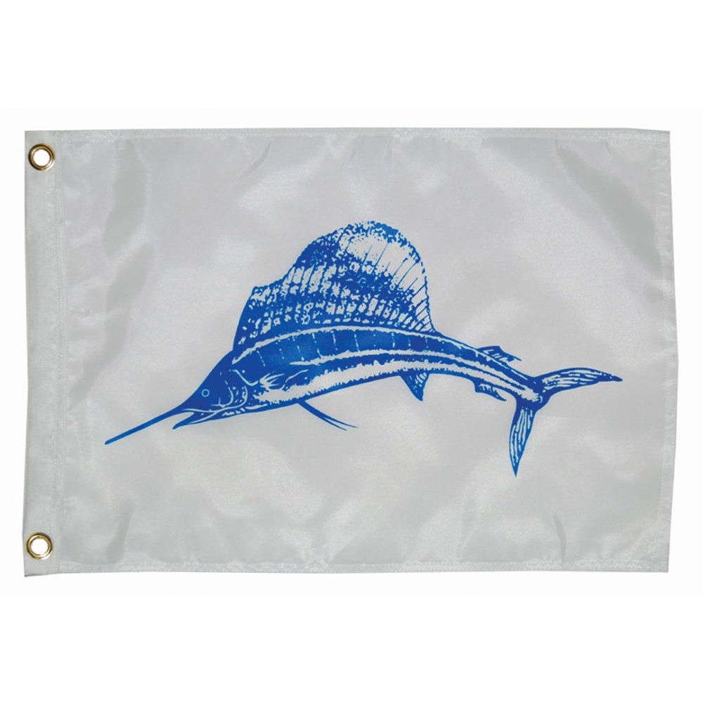 Taylor Made 12" x 18" Sailfish Flag [2818] - Houseboatparts.com