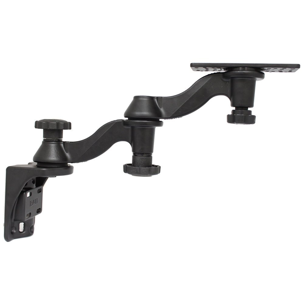 RAM Mount Vertical Double 6" Swing Arms w/6.25" X 2" Rectangle Base & Vertical Mounting Base [RAM-109V-1U] - Houseboatparts.com