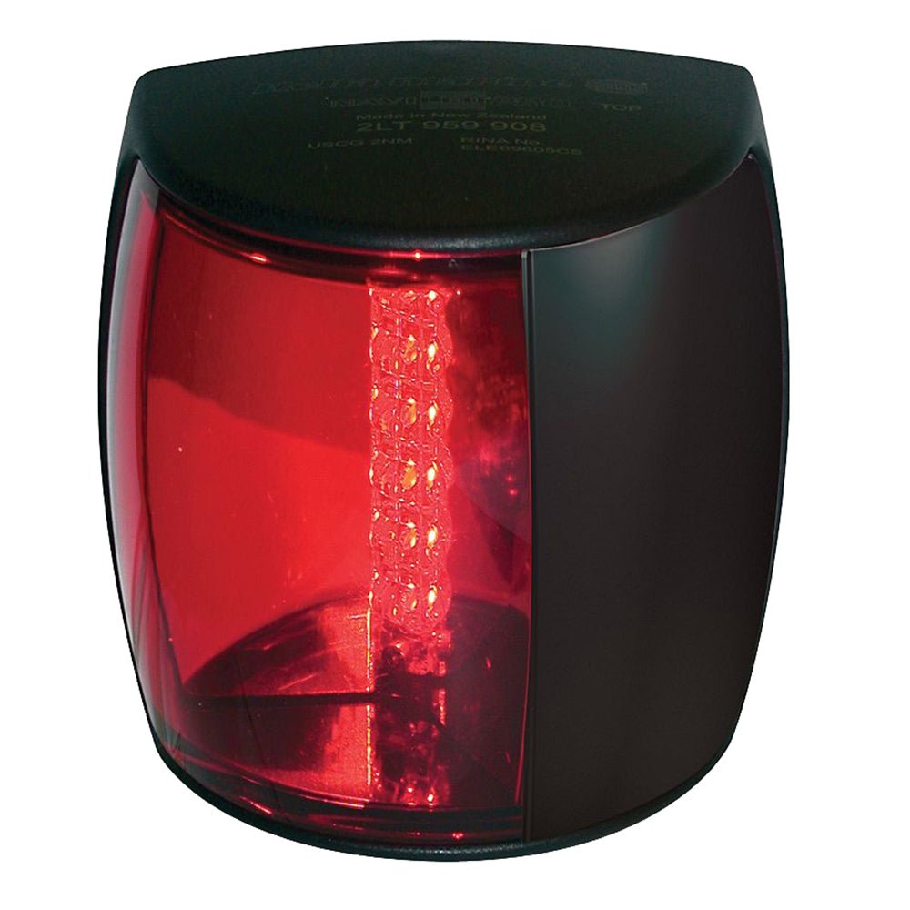 Hella Marine NaviLED PRO Port Navigation Lamp - 2nm - Red Lens/Black Housing [959900001] - Houseboatparts.com