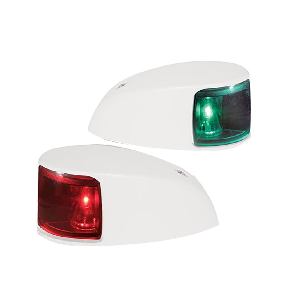 Hella Marine NaviLED Deck Mount Port & Starboard Pair - 2nm - Colored Lens/White Housing [980620811] - Houseboatparts.com