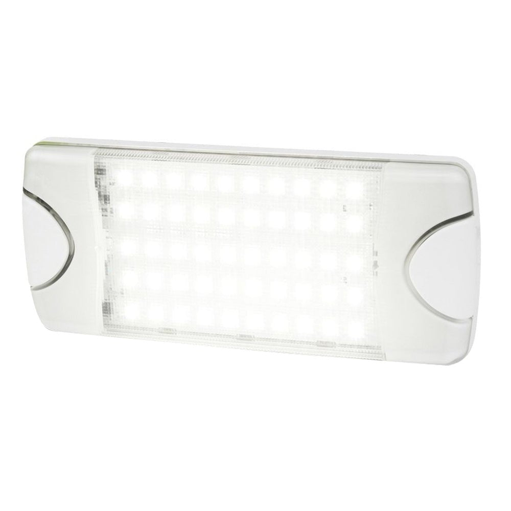 Hella Marine DuraLED 50 Low Profile Interior/Exterior Lamp - White LED Spreader Beam [980629001] - Houseboatparts.com