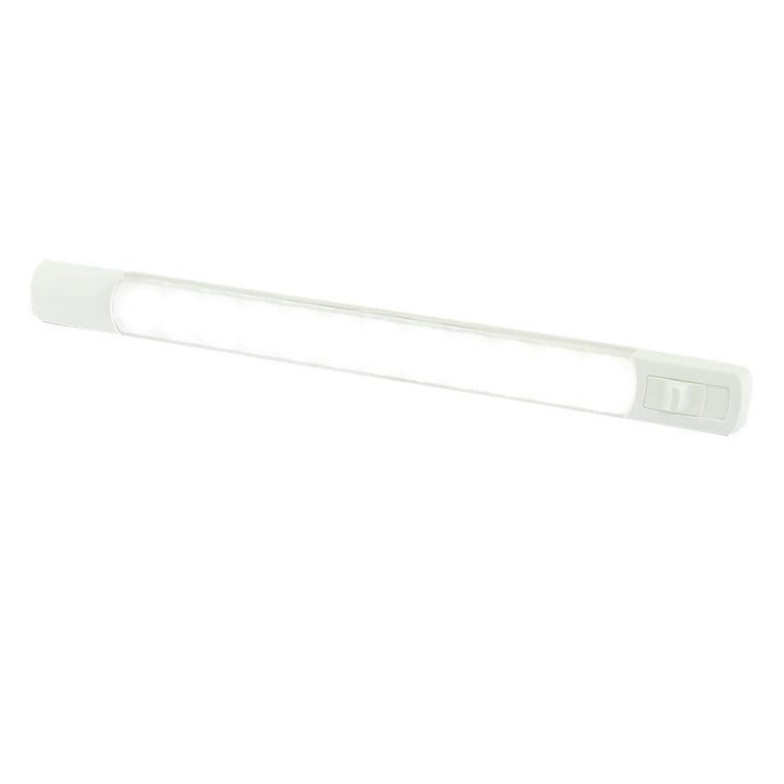 Hella Marine Surface Strip Light w/Switch - White LED - 12V [958123001] - Houseboatparts.com
