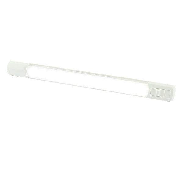 Hella Marine Surface Strip Light w/Switch - White LED - 12V [958123001] - Houseboatparts.com
