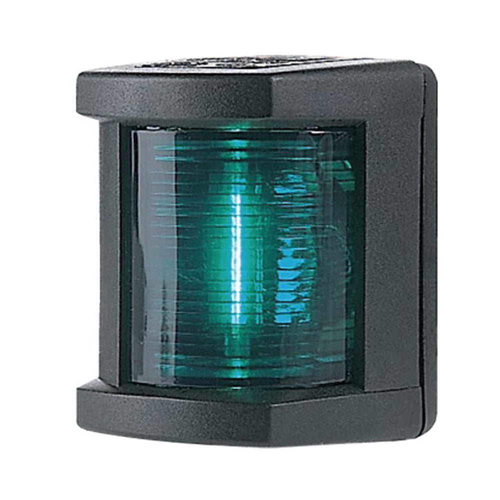 Hella Marine Starboard Navigation Lamp- Incandescent - 1nm - Black Housing - 12V [003562025] - Houseboatparts.com