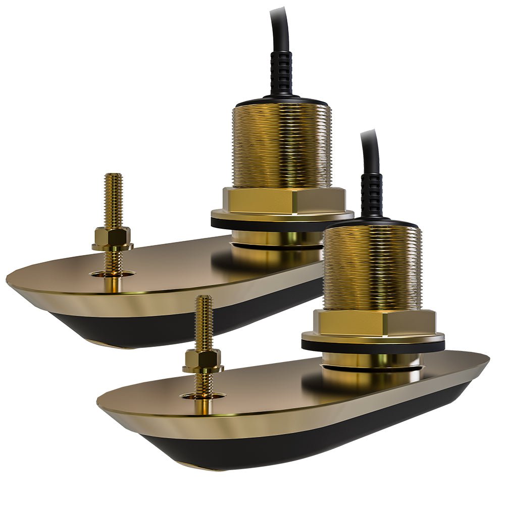 Raymarine RV-212 RealVision 3D Bronze Thru-Hull Transducer Pair Pack - 12 - 8M Cable Y-Cable [T70318] - Houseboatparts.com
