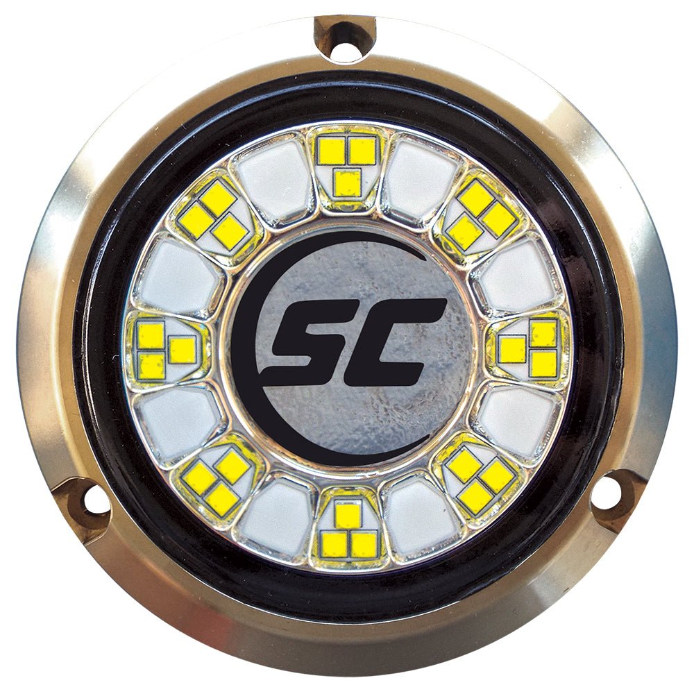 Shadow-Caster SCR-24 Bronze Underwater Light - 24 LEDs - Great White [SCR-24-GW-BZ-10] - Houseboatparts.com