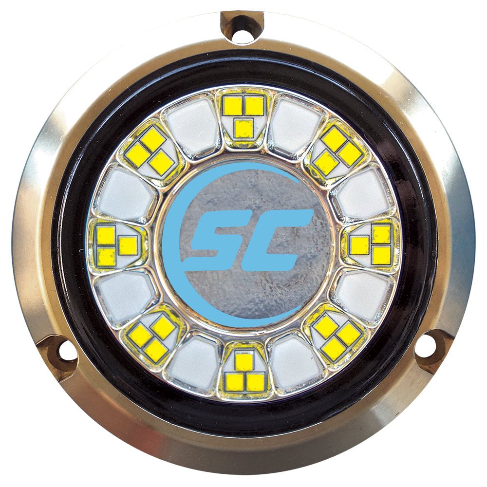 Shadow-Caster SCR-24 Bronze Underwater Light - 24 LEDs - Bimini Blue [SCR-24-BB-BZ-10] - Houseboatparts.com