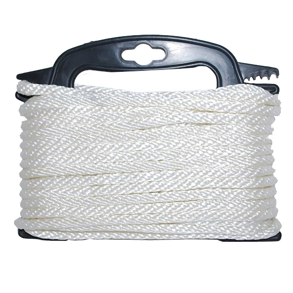 Attwood Braided Nylon Rope - 3/16" x 100' - White [117553-7] - Houseboatparts.com