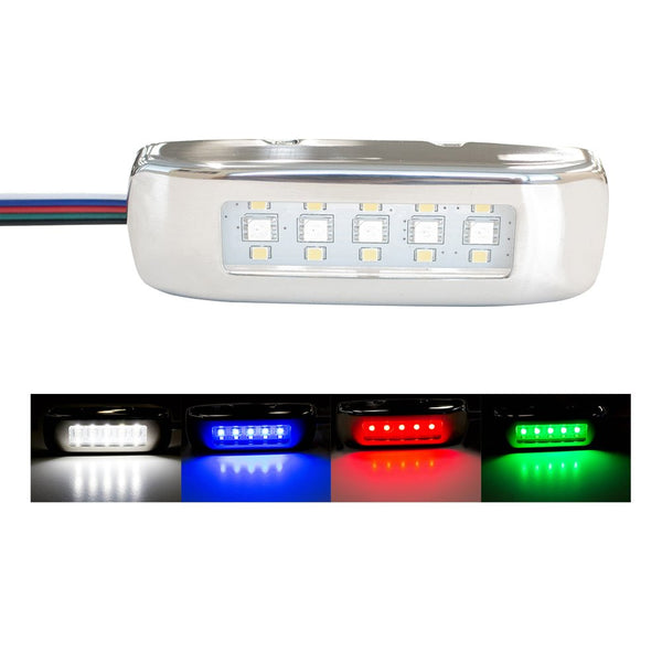 Innovative Lighting RGBW Tri-Lite w/Stainless Steel Bezel [055-43250-7] - Houseboatparts.com