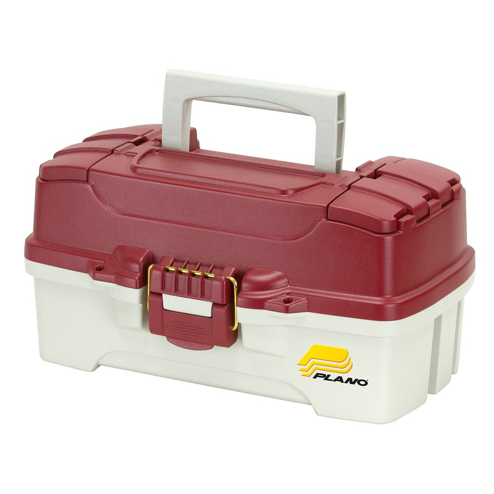 Plano 1-Tray Tackle Box w/Duel Top Access - Red Metallic/Off White [620106] - Houseboatparts.com
