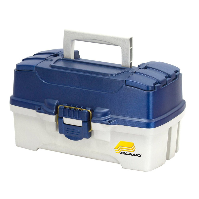 Plano 2-Tray Tackle Box w/Duel Top Access - Blue Metallic/Off White [620206] - Houseboatparts.com