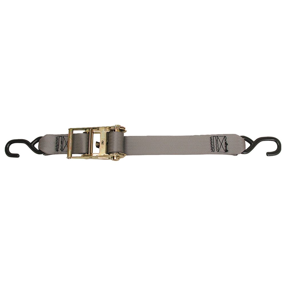 CargoBuckle Multipurpose Ratchet Strap Tie-Down w/S-Hooks - 2" x 15 [F13758] - Houseboatparts.com