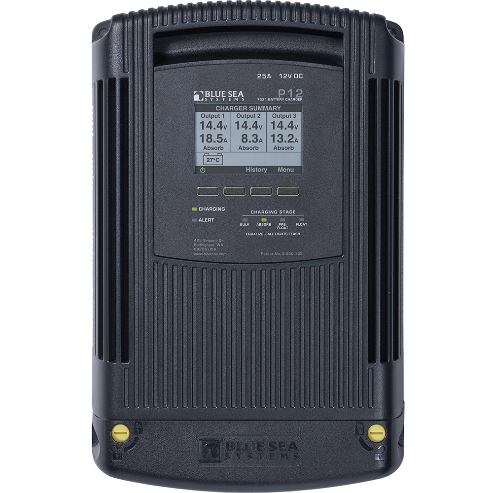 Blue Sea 7531 P12 Battery Charger - 12V DC 25A [7531] - Houseboatparts.com