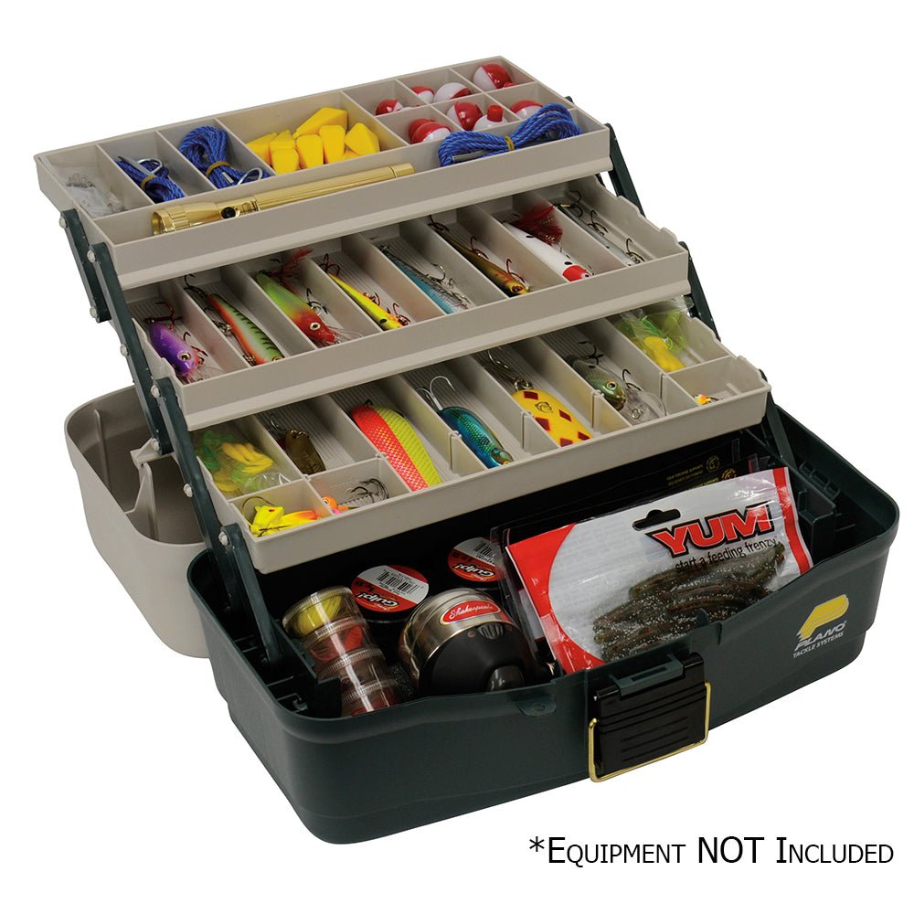 Plano Three-Tray Fixed Compartment Tackle Box [530006] - Houseboatparts.com