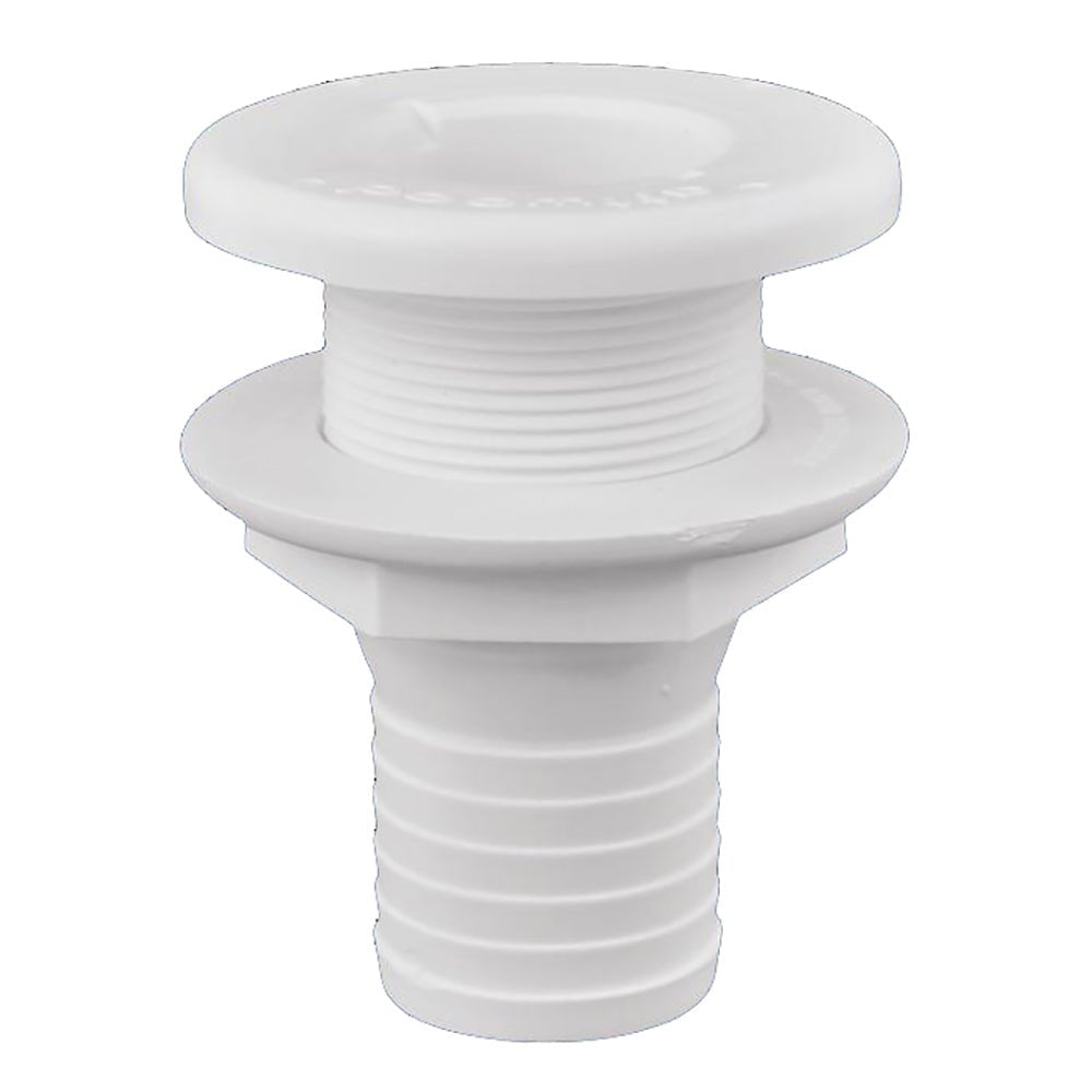 Attwood Plastic Thru-Hull Fitting - 1-1/2" - White [3875-3] - Houseboatparts.com