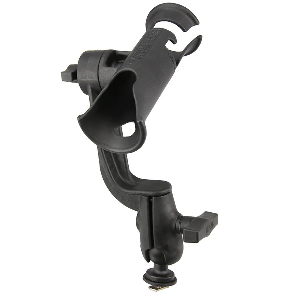 RAM Mount RAM Tube Jr. Fishing Rod Holder with RAM-ROD Revolution Ratchet/Socket System and Track Ball Base [RAP-390-RB-TRA1U] - Houseboatparts.com