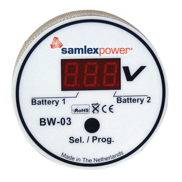 Samlex Dual Battery Monitor - 12V or 24V - Auto Detection [BW-03] - Houseboatparts.com