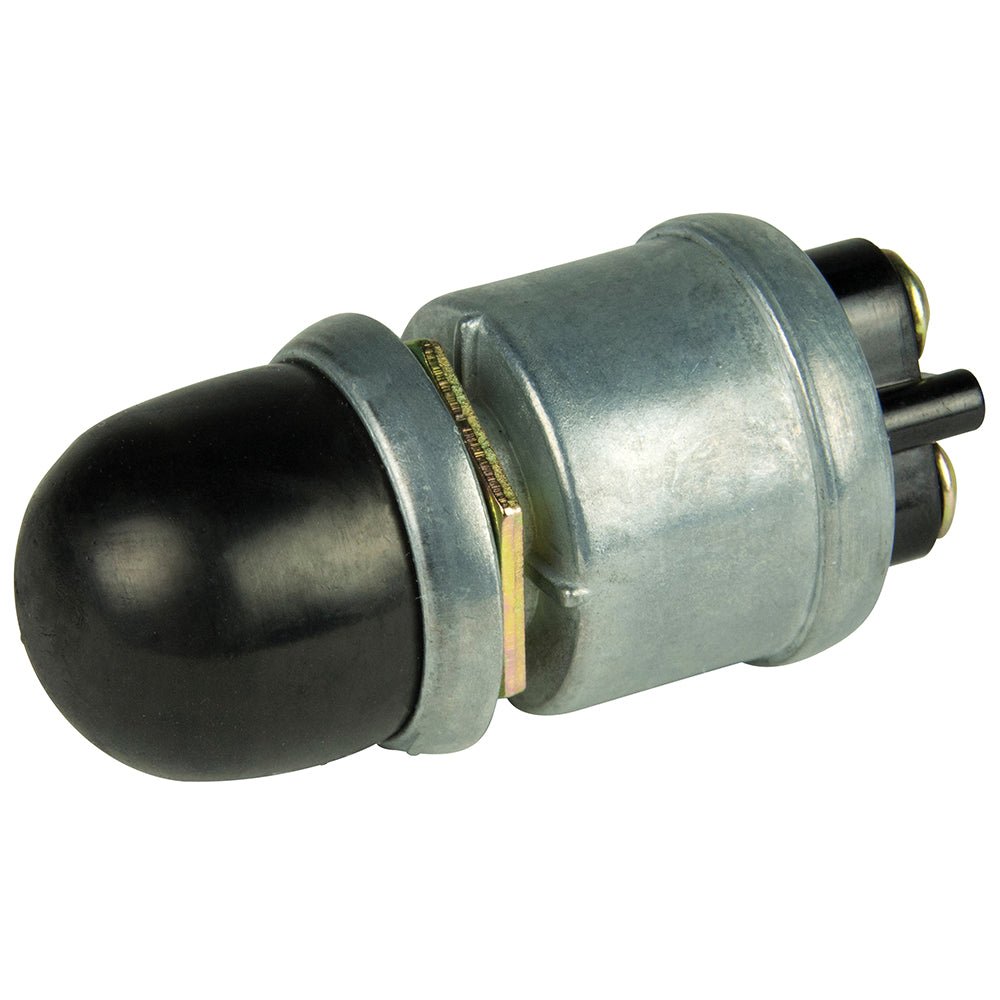 BEP 2-Position SPST Heavy-Duty Push Button Switch w/Cover - OFF/(ON) - 35 Amp [1001508] - Houseboatparts.com