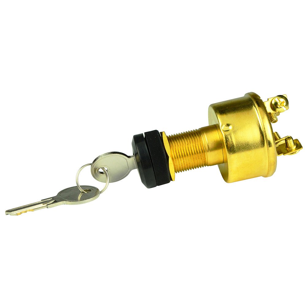 BEP 4-Position Brass Ignition Switch - Accessory/OFF/Ignition Accessory/Start [1001609] - Houseboatparts.com