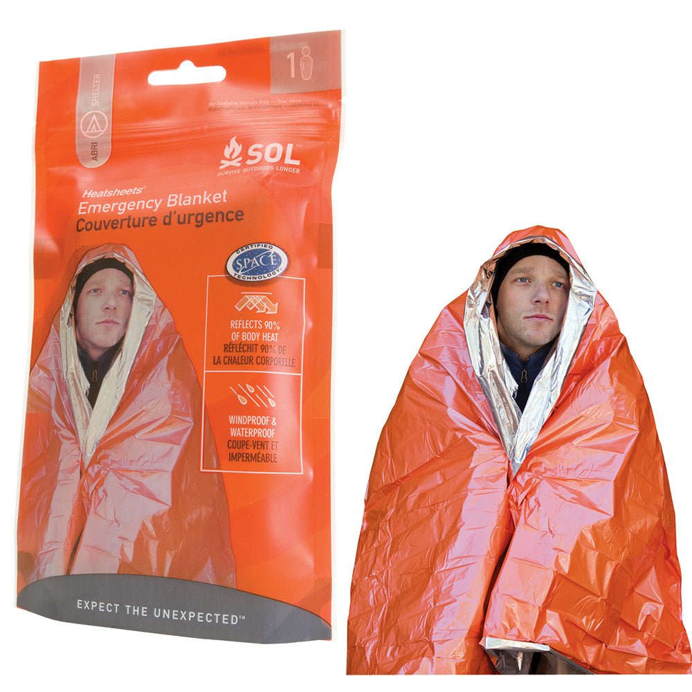 S.O.L. Survive Outdoors Longer Emergency Blanket [0140 - 1222] - Houseboatparts.com
