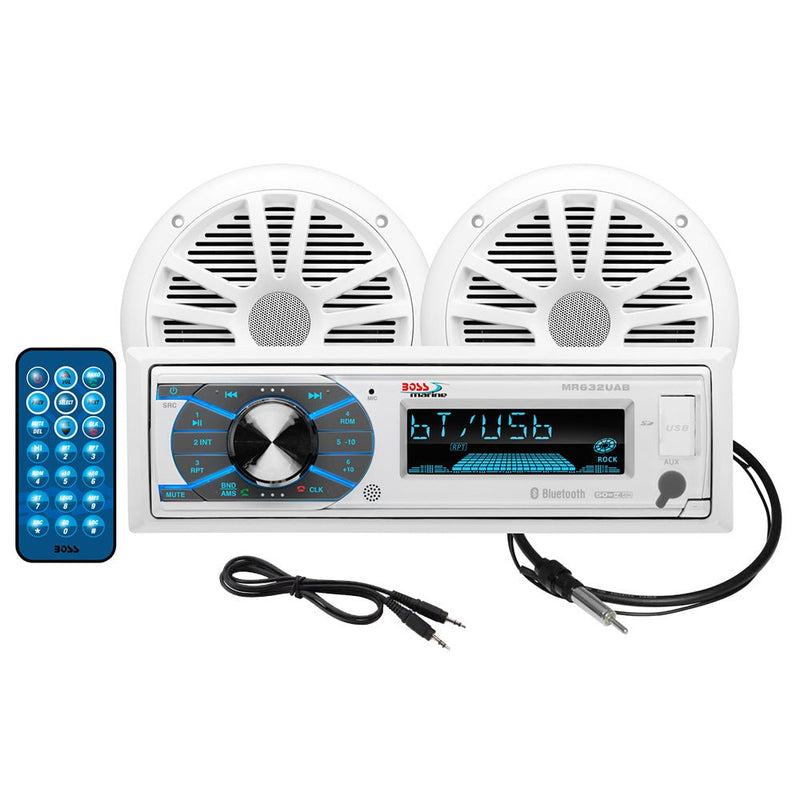 Boss Audio MCK632WB.6 Marine Stereo 6.5" Speaker Kit - White [MCK632WB.6] - Houseboatparts.com