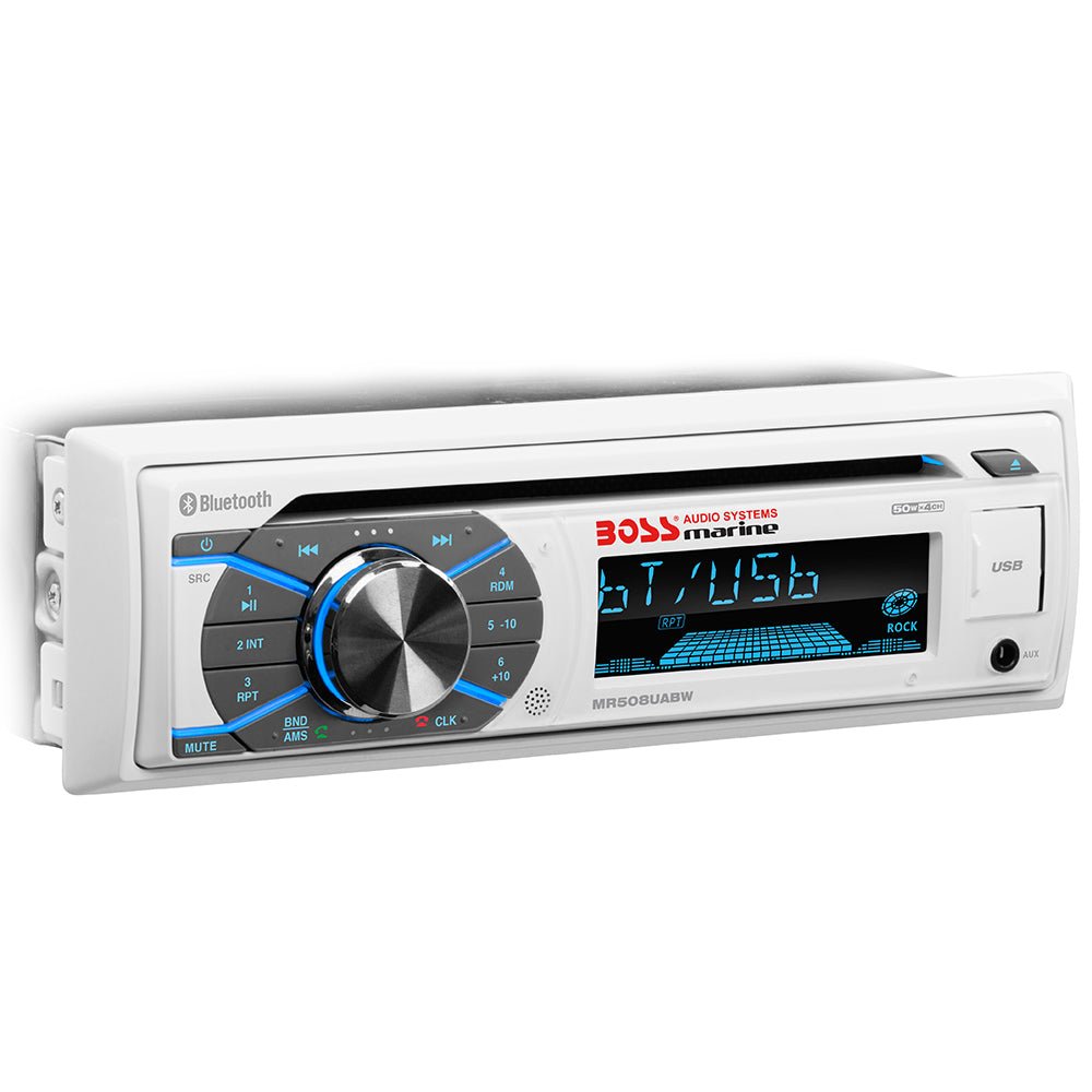 Boss Audio MR508UABW Marine Stereo w/AM/FM/CD/BT/USB [MR508UABW] - Houseboatparts.com