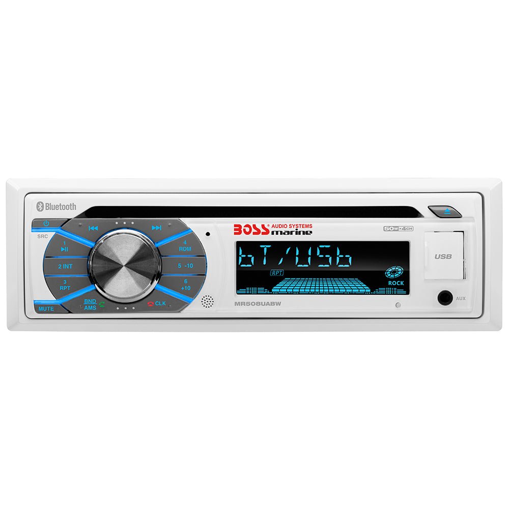 Boss Audio MR508UABW Marine Stereo w/AM/FM/CD/BT/USB [MR508UABW] - Houseboatparts.com