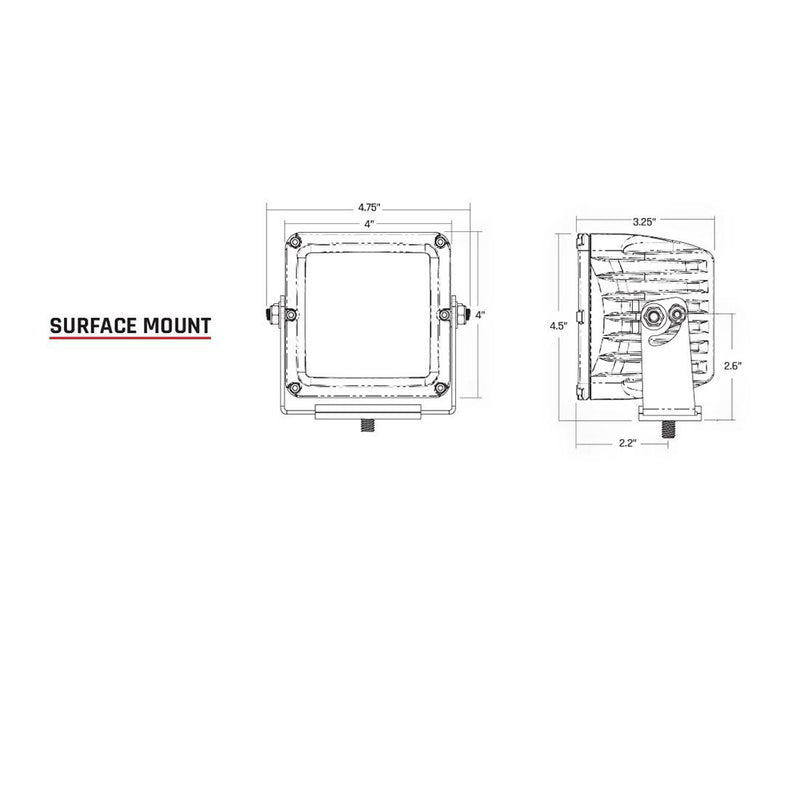 RIGID Industries D-XL PRO - Diffused LED - Pair - White [324313] - Houseboatparts.com