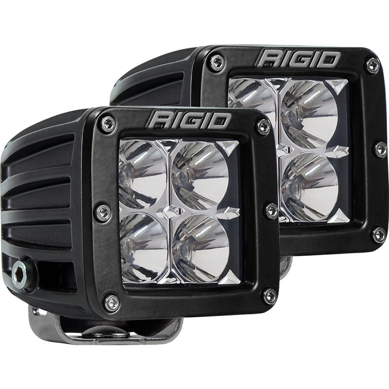 RIGID Industries D-Series PRO Hybrid-Flood LED - Pair - Black [202113] - Houseboatparts.com