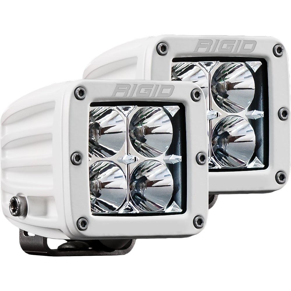 RIGID Industries D-Series PRO Hybrid-Flood LED - Pair - White [602113] - Houseboatparts.com