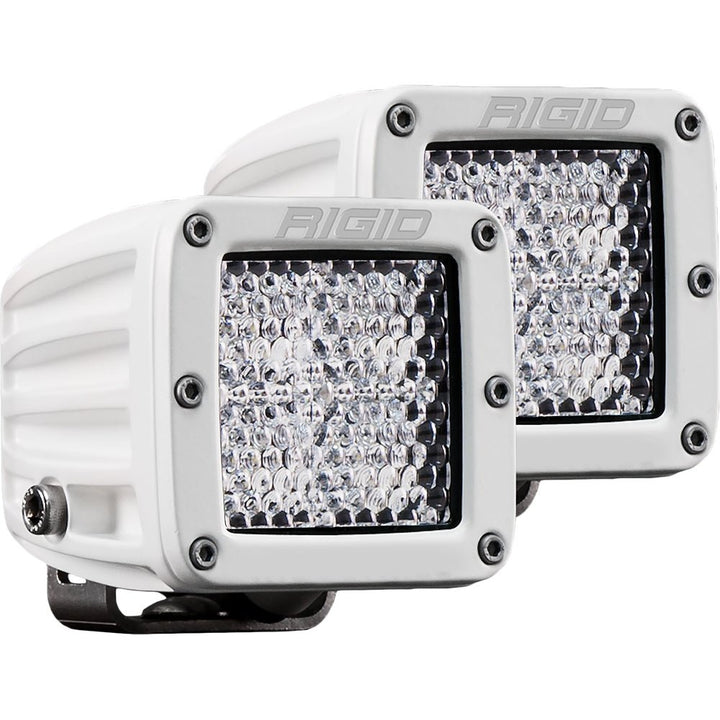 RIGID Industries D-Series PRO Hybrid-Diffused LED - Pair - White [602513] - Houseboatparts.com