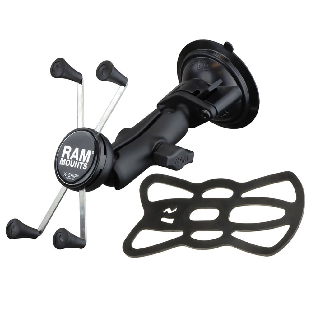 RAM Mount Twist-Lock Suction Cup Mount w/Universal X-Grip Large Phone/Phablet Cradle [RAM-B-166-UN10U] - Houseboatparts.com