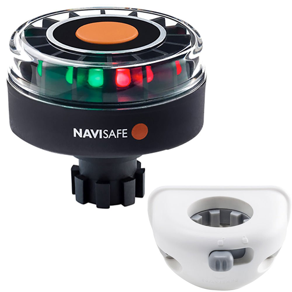 Navisafe Navilight Tricolor 2NM w/Navibolt Base Vertical Mount - White [342KIT6] - Houseboatparts.com