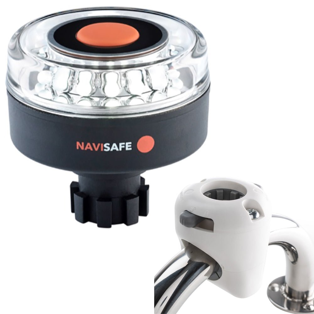 Navisafe Navilight 360 2NM w/Navibolt Base Rail Mount - White [042KIT3] - Houseboatparts.com