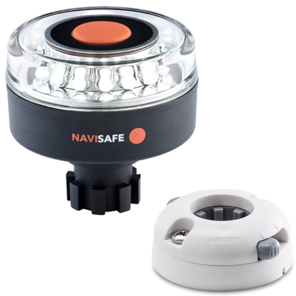 Navisafe Navilight 360 2NM w/Navibolt Base Horizontal Mount - White [042KIT5] - Houseboatparts.com