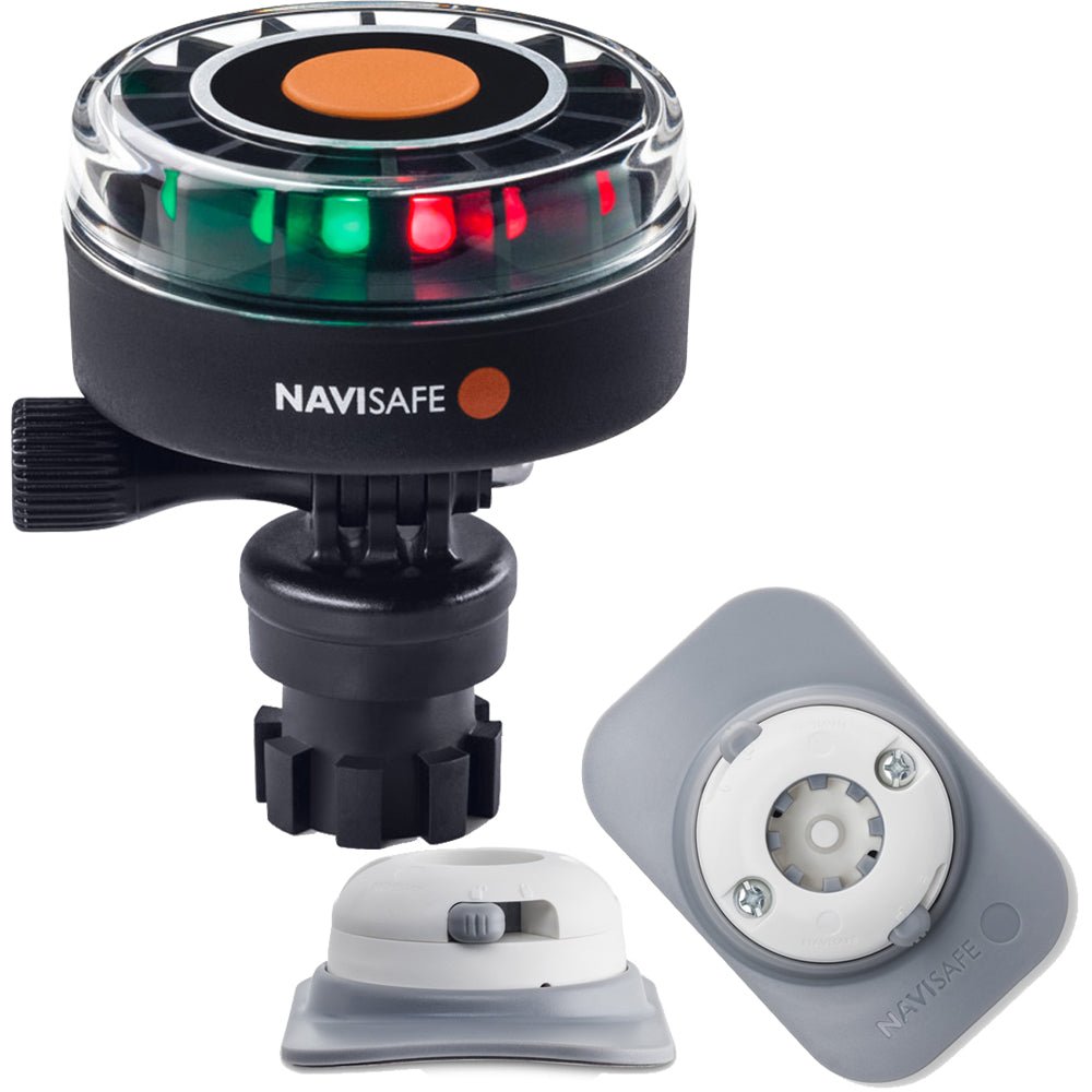 Navisafe Navilight 2NM Tricolor w/Navimount Base RIB Mount - White [340KIT4] - Houseboatparts.com