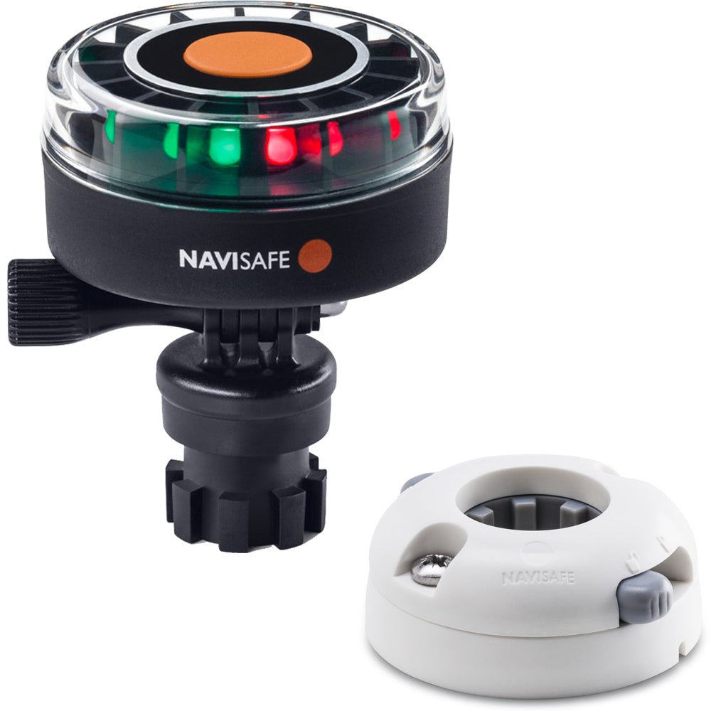 Navisafe Navilight 2NM Tricolor w/Navimount Base Horizontal Mount - White [340KIT5] - Houseboatparts.com