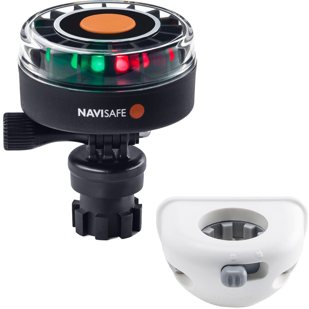 Navisafe Navilight 2NM Tricolor w/Navimount Base Vertical Mount - White [340KIT6] - Houseboatparts.com