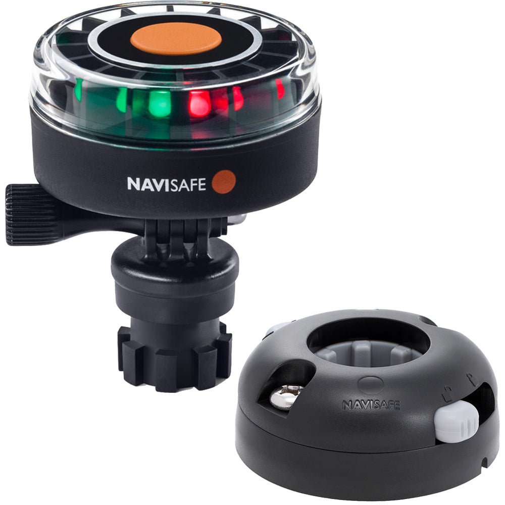 Navisafe Navilight 2NM Tricolor w/Navimount Base Horizontal Mount - Black [340KIT7] - Houseboatparts.com