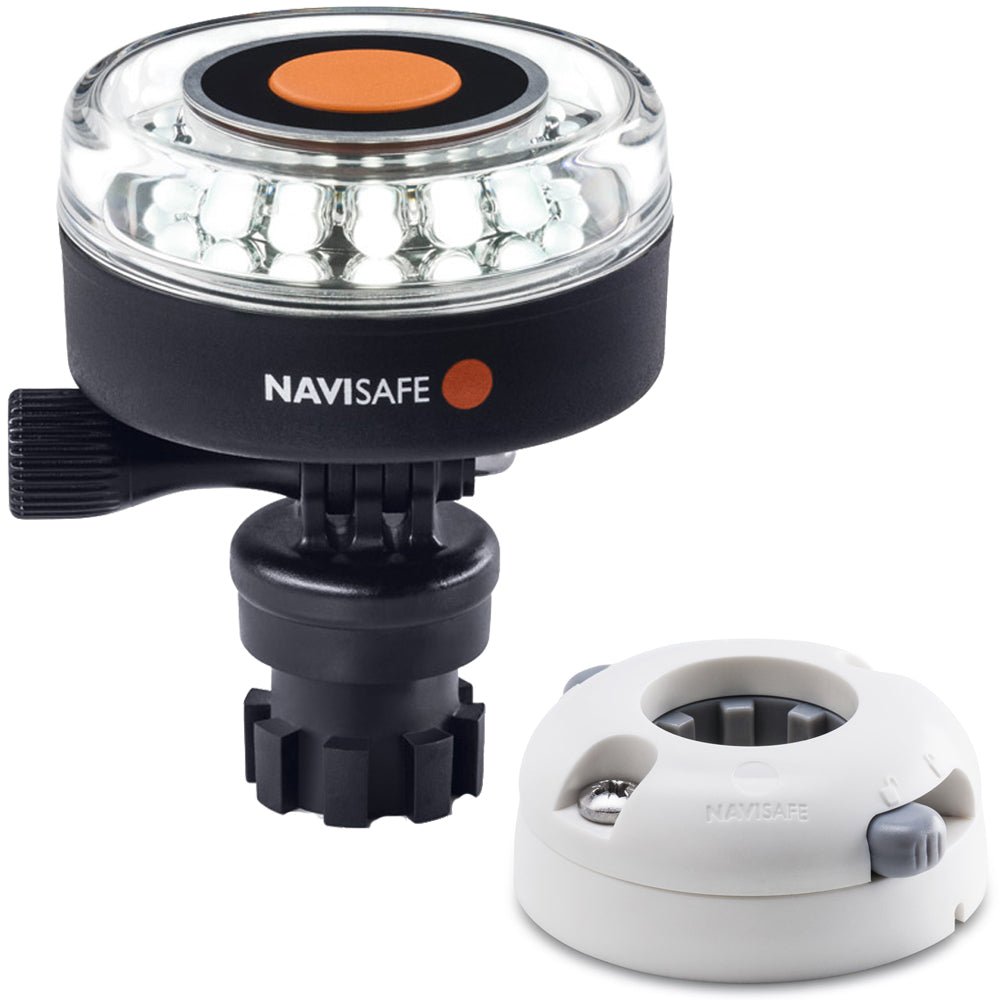 Navisafe Navilight 360 2NM White w/Navimount Base Horizontal Mount - White [040KIT5] - Houseboatparts.com